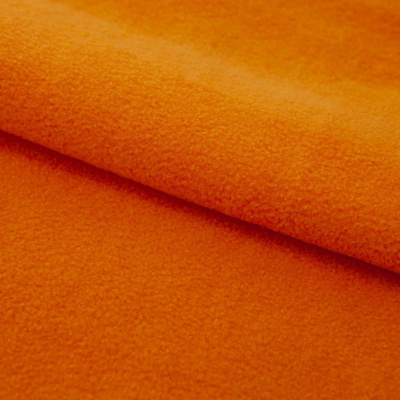 Флис DTY 16-1358, 250 г/м2, шир. 150 см, цвет оранжевый - купить в Новочебоксарске. Цена 640.46 руб.