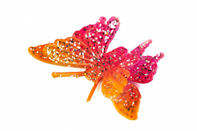 Бабочка декоративная пластиковая #10 - купить в Новочебоксарске. Цена: 7.09 руб.