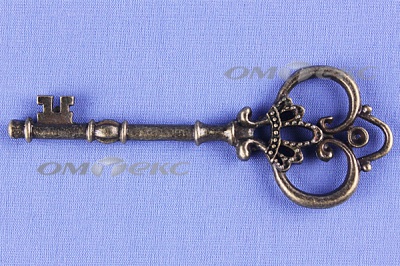 Декоративный элемент для творчества из металла "Ключ"8,5 см  - купить в Новочебоксарске. Цена: 26.66 руб.