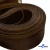 Регилиновая лента, шир.100мм, (уп.25 ярд), цв.- коричневый - купить в Новочебоксарске. Цена: 694.13 руб.
