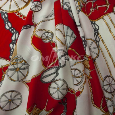Плательная ткань "Фламенко" 13.1, 80 гр/м2, шир.150 см, принт этнический - купить в Новочебоксарске. Цена 241.49 руб.