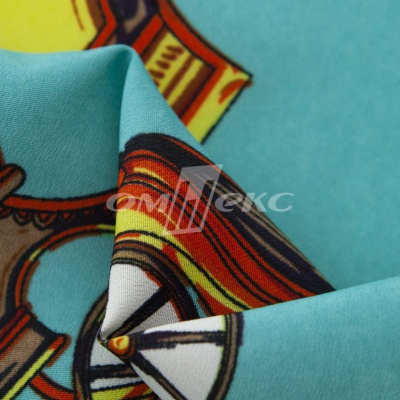 Плательная ткань "Фламенко" 16.2, 80 гр/м2, шир.150 см, принт этнический - купить в Новочебоксарске. Цена 241.49 руб.