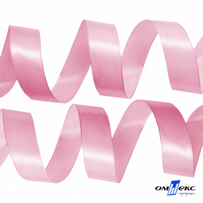 050-нежно-розовый Лента атласная упаковочная (В) 85+/-5гр/м2, шир.25 мм (1/2), 25+/-1 м - купить в Новочебоксарске. Цена: 53.96 руб.