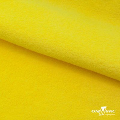 Флис DTY 14-0760, 240 г/м2, шир. 150 см, цвет яркий желтый - купить в Новочебоксарске. Цена 640.46 руб.