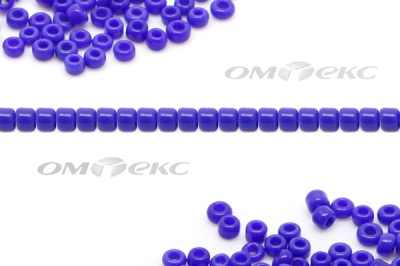 Бисер (ОS) 11/0 ( упак.100 гр) цв.48 - синий - купить в Новочебоксарске. Цена: 48 руб.