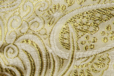Ткань костюмная жаккард №5, 140 гр/м2, шир.150см, цвет золото - купить в Новочебоксарске. Цена 383.29 руб.
