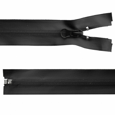 Молния водонепроницаемая PVC Т-7, 100 см, разъемная, цвет чёрный - купить в Новочебоксарске. Цена: 61.89 руб.