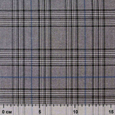 Ткань костюмная "Клер" 80% P, 16% R, 4% S, 200 г/м2, шир.150 см,#3 цв-серый/синий - купить в Новочебоксарске. Цена 412.02 руб.