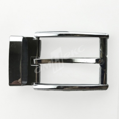 Пряжка металлическая для мужского ремня 845005А#2 (шир.ремня 40 мм), цв.-никель - купить в Новочебоксарске. Цена: 111.41 руб.