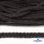 Шнур плетеный d-6 мм круглый, 70% хлопок 30% полиэстер, уп.90+/-1 м, цв.1078-черный - купить в Новочебоксарске. Цена: 588 руб.