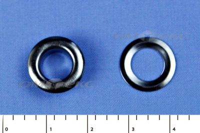 Люверсы металлические, блочка/кольцо, №5 (8 мм) упак.1000 шт- цв.никель - купить в Новочебоксарске. Цена: 392 руб.