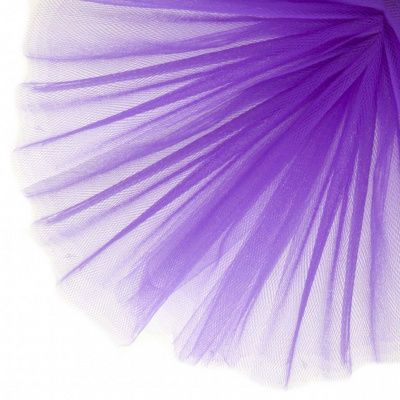 Фатин матовый 16-85, 12 гр/м2, шир.300см, цвет фиолетовый - купить в Новочебоксарске. Цена 96.31 руб.