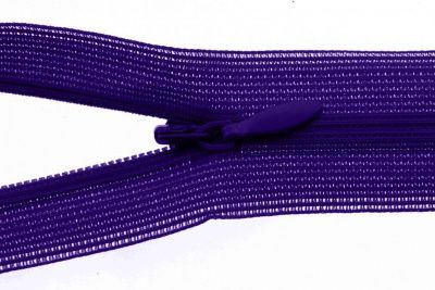 Молния потайная Т3 866, 50 см, капрон, цвет фиолетовый - купить в Новочебоксарске. Цена: 8.62 руб.