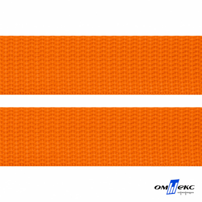 Оранжевый- цв.523 -Текстильная лента-стропа 550 гр/м2 ,100% пэ шир.40 мм (боб.50+/-1 м) - купить в Новочебоксарске. Цена: 637.68 руб.