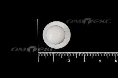 Пуговица поварская "Пукля", 10 мм, цвет белый - купить в Новочебоксарске. Цена: 2.28 руб.