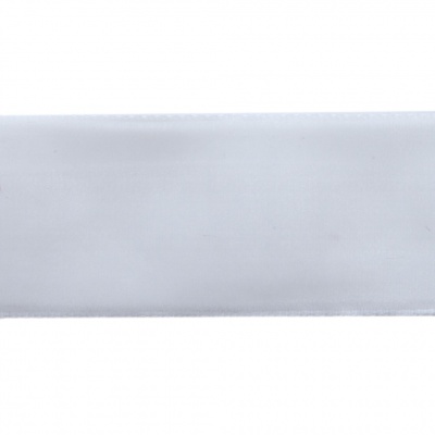 Лента бархатная нейлон, шир.25 мм, (упак. 45,7м), цв.01-белый - купить в Новочебоксарске. Цена: 991.10 руб.
