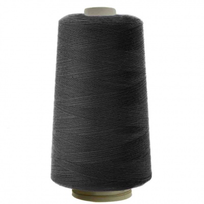 Швейные нитки (армированные) 28S/2, нам. 2 500 м, цвет чёрный - купить в Новочебоксарске. Цена: 139.91 руб.