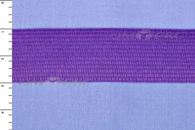 Окантовочная тесьма №0225, шир. 22 мм (в упак. 100 м), цвет фиолет - купить в Новочебоксарске. Цена: 271.60 руб.