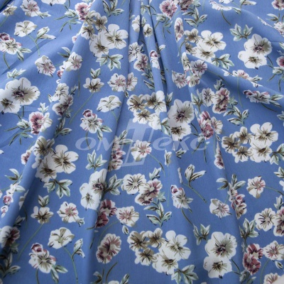 Плательная ткань "Фламенко" 12.1, 80 гр/м2, шир.150 см, принт растительный - купить в Новочебоксарске. Цена 241.49 руб.