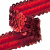 Тесьма с пайетками 3, шир. 30 мм/уп. 25+/-1 м, цвет красный - купить в Новочебоксарске. Цена: 1 098.48 руб.