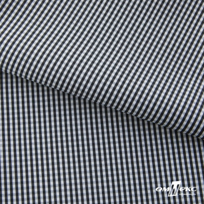 Ткань сорочечная Клетка Виши, 115 г/м2, 58% пэ,42% хл, шир.150 см, цв.6-черный, (арт.111) - купить в Новочебоксарске. Цена 306.69 руб.