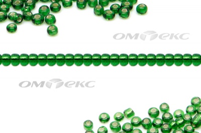 Бисер (SL) 11/0 ( упак.100 гр) цв.27В - зелёный - купить в Новочебоксарске. Цена: 53.34 руб.