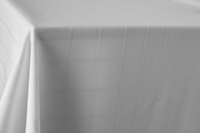 Скатертная ткань 25536/2005, 174 гр/м2, шир.150см, цвет белый - купить в Новочебоксарске. Цена 269.46 руб.