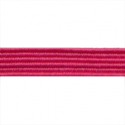 Резиновые нити с текстильным покрытием, шир. 6 мм ( упак.30 м/уп), цв.- 84-фуксия - купить в Новочебоксарске. Цена: 155.22 руб.