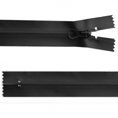 Молния водонепроницаемая PVC Т-7, 20 см, неразъемная, цвет чёрный - купить в Новочебоксарске. Цена: 21.56 руб.