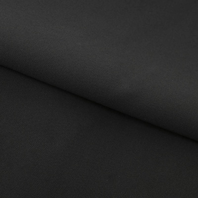 Костюмная ткань "Элис", 220 гр/м2, шир.150 см, цвет чёрный - купить в Новочебоксарске. Цена 308 руб.