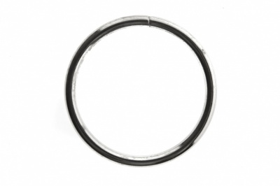 Кольцо металлическое №40 мм, цв.-никель - купить в Новочебоксарске. Цена: 4.45 руб.