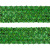 Тесьма с пайетками D4, шир. 35 мм/уп. 25+/-1 м, цвет зелёный - купить в Новочебоксарске. Цена: 1 308.30 руб.