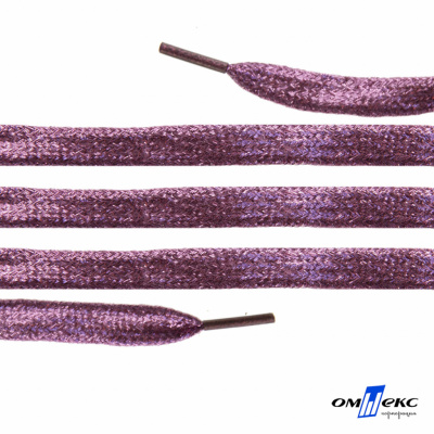 Шнурки #107-01, плоские 130 см, цв.розовый металлик - купить в Новочебоксарске. Цена: 35.45 руб.