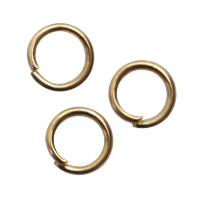 Кольцо  соединительное для бижутерии 5 мм, цв.-золото - купить в Новочебоксарске. Цена: 0.44 руб.