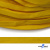 Шнур плетеный (плоский) d-12 мм, (уп.90+/-1м), 100% полиэстер, цв.269 - жёлтый - купить в Новочебоксарске. Цена: 8.62 руб.