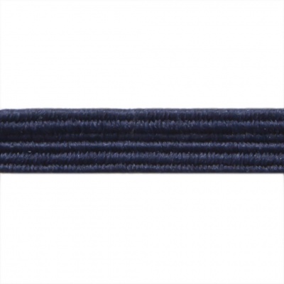 Резиновые нити с текстильным покрытием, шир. 6 мм ( упак.30 м/уп), цв.- 117-т.синий - купить в Новочебоксарске. Цена: 152.05 руб.