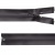 Молния водонепроницаемая PVC Т-7, 60 см, разъемная, цвет (301) т.серый - купить в Новочебоксарске. Цена: 49.39 руб.