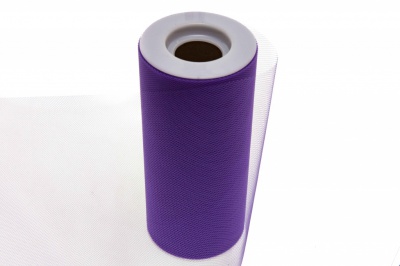 Фатин в шпульках 16-85, 10 гр/м2, шир. 15 см (в нам. 25+/-1 м), цвет фиолетовый - купить в Новочебоксарске. Цена: 100.69 руб.