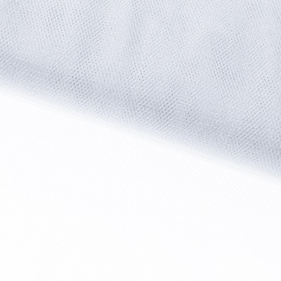 Трикотажное полотно Тюль Кристалл, 100% полиэфир, 16-01/белый, 15гр/м2, шир.160см. - купить в Новочебоксарске. Цена 129.70 руб.