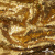 Трикотажное полотно, Сетка с пайетками,188 гр/м2, шир.140 см, цв.-тем.золото (#51) - купить в Новочебоксарске. Цена 505.15 руб.