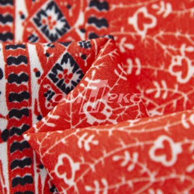 Плательная ткань "Фламенко" 24.1, 80 гр/м2, шир.150 см, принт этнический - купить в Новочебоксарске. Цена 241.49 руб.