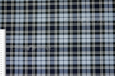 Ткань костюмная клетка Т7274 2004, 220 гр/м2, шир.150см, цвет т.синий/гол/бел - купить в Новочебоксарске. Цена 