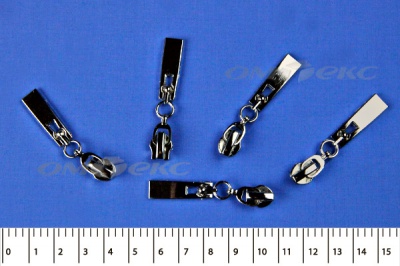 Слайдер декоративный, металлический №1/спираль Т7/никель - купить в Новочебоксарске. Цена: 6.29 руб.