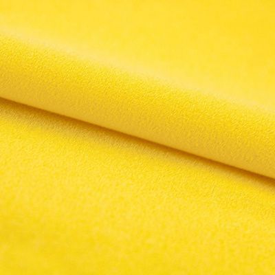 Креп стрейч Амузен 12-0752, 85 гр/м2, шир.150см, цвет жёлтый - купить в Новочебоксарске. Цена 194.07 руб.