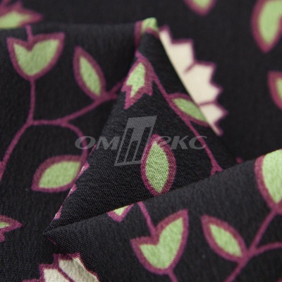 Плательная ткань "Фламенко" 10.1, 80 гр/м2, шир.150 см, принт растительный - купить в Новочебоксарске. Цена 241.49 руб.