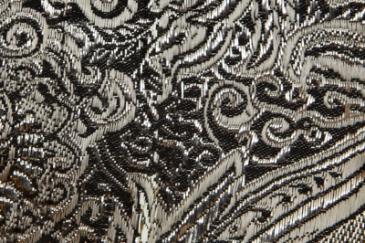 Ткань костюмная жаккард №11, 140 гр/м2, шир.150см, цвет тем.серебро - купить в Новочебоксарске. Цена 383.29 руб.