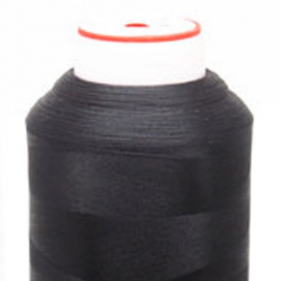Нитки текстурированные некручёные, намот. 5 000 м, цвет чёрный - купить в Новочебоксарске. Цена: 70.43 руб.
