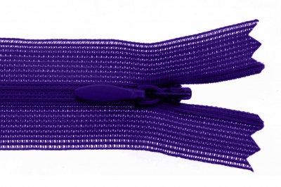 Молния потайная Т3 866, 20 см, капрон, цвет фиолетовый - купить в Новочебоксарске. Цена: 5.27 руб.