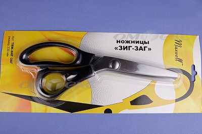 Ножницы ЗИГ-ЗАГ "MAXWELL" 230 мм - купить в Новочебоксарске. Цена: 1 041.25 руб.