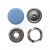 Кнопка рубашечная (закрытая) 9,5мм - эмаль, цв.182 - св.голубой - купить в Новочебоксарске. Цена: 5.74 руб.